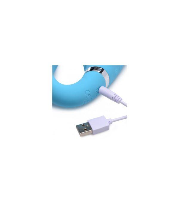 ARNÉS DOBLE SILICONA USB C/ MANDO AZUL-XR - STRAP U (Saint Sual) EAN: 848518039606 - Imagen 6