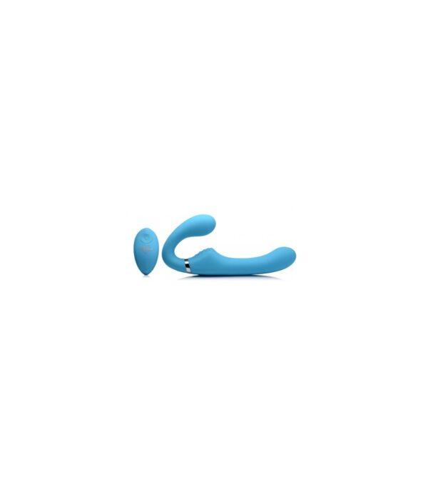 ARNÉS DOBLE SILICONA USB C/ MANDO AZUL-XR - STRAP U (Saint Sual) EAN: 848518039606