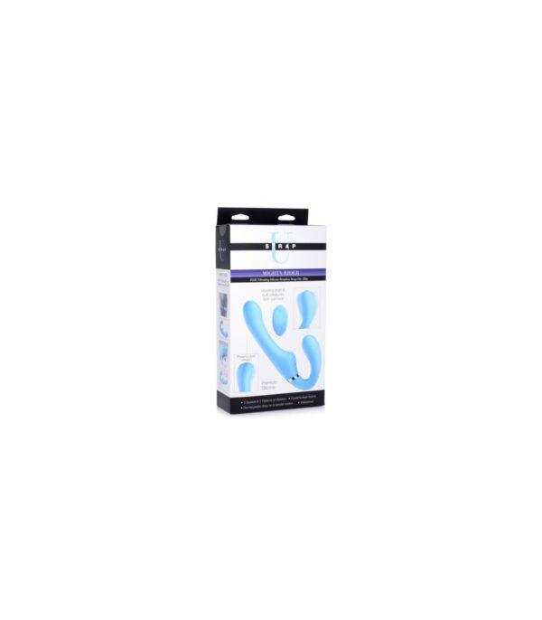 ARNÉS DOBLE SILICONA USB C/ MANDO AZUL-XR - STRAP U (Saint Sual) EAN: 848518039606 - Imagen 8