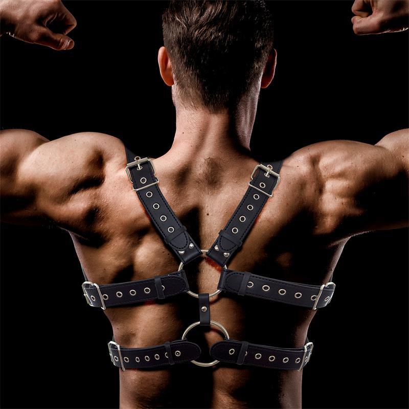 Aurum Arnés Masculino para Bondage Cuero Vegano-INTOYOU BDSM LINE (LoveCherry) EAN: 8436583794524.0 - Imagen 2