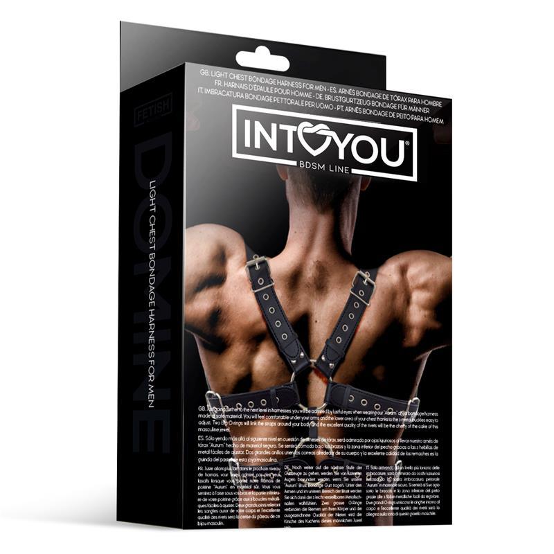 Aurum Arnés Masculino para Bondage Cuero Vegano-INTOYOU BDSM LINE (LoveCherry) EAN: 8436583794524.0 - Imagen 4