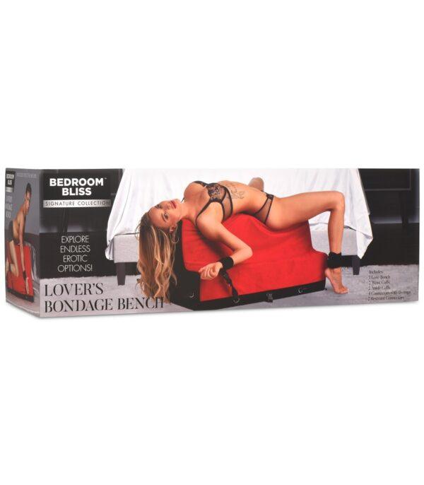 BANCO LOVER'S BONDAGE BENCH ROJO-XR - BEDROOM BLISS (Saint Sual) EAN: 848518053121 - Imagen 2