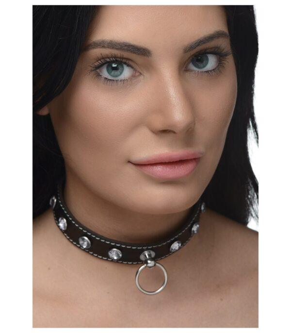 COLLAR CHOKER PIEDRAS CLARAS CON ANILLA-XR - STRICT (Saint Sual) EAN: 848518046291 - Imagen 5