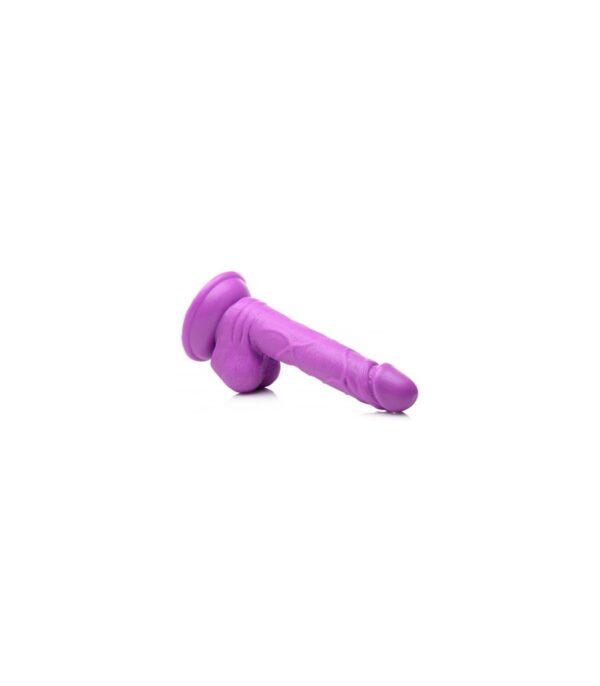 DILDO REALÍSTICO C/ TESTÍCULOS 16'5 CM MORADO-XR - POP PECKERS (Saint Sual) EAN: 848518044761 - Imagen 2