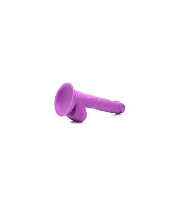 DILDO REALÍSTICO C/ TESTÍCULOS 16'5 CM MORADO-XR - POP PECKERS (Saint Sual) EAN: 848518044761 - Imagen 4