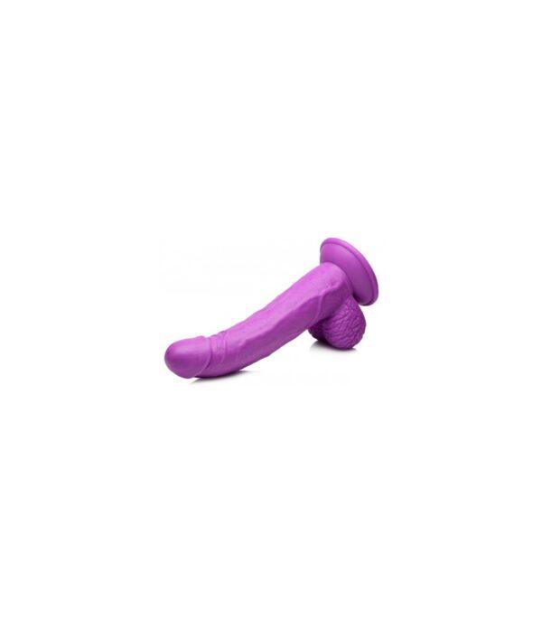 DILDO REALÍSTICO C/ TESTÍCULOS 19 CM MORADO-XR - POP PECKERS (Saint Sual) EAN: 848518044808 - Imagen 3
