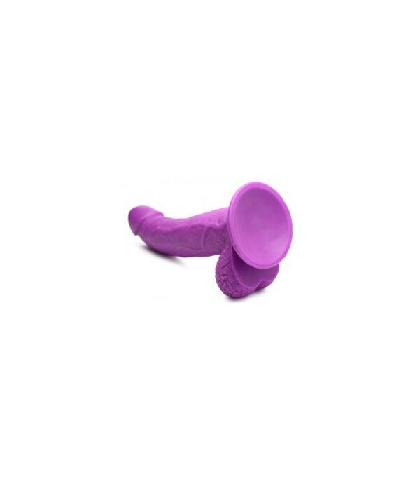 DILDO REALÍSTICO C/ TESTÍCULOS 19 CM MORADO-XR - POP PECKERS (Saint Sual) EAN: 848518044808 - Imagen 5
