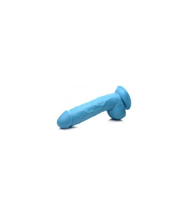 DILDO REALÍSTICO C/ TESTÍCULOS 21 CM AZUL-XR - POP PECKERS (Saint Sual) EAN: 848518044815 - Imagen 3