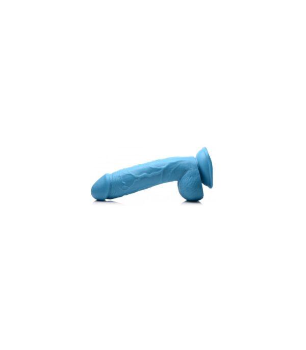 DILDO REALÍSTICO C/ TESTÍCULOS 21 CM AZUL-XR - POP PECKERS (Saint Sual) EAN: 848518044815 - Imagen 4