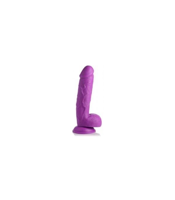 DILDO REALÍSTICO C/ TESTÍCULOS 21 CM MORADO-XR - POP PECKERS (Saint Sual) EAN: 848518044846