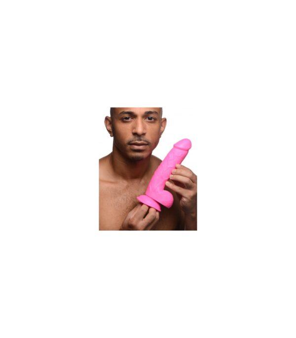 DILDO REALÍSTICO C/ TESTÍCULOS 21 CM ROSA-XR - POP PECKERS (Saint Sual) EAN: 848518044839 - Imagen 8