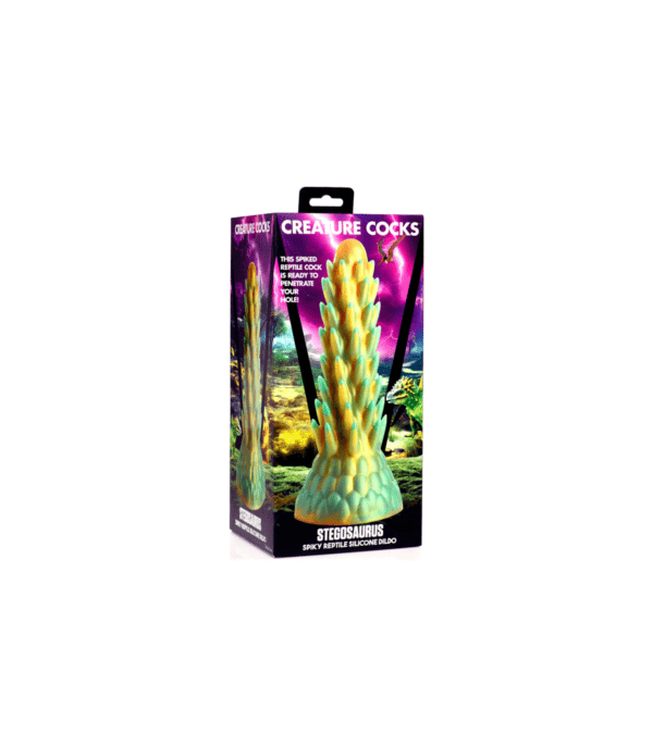 DILDO SILICONA STEGOSAURUS SPIKY REPTILE-XR - CREATURE COCKS (Saint Sual) EAN: 848518053282 - Imagen 2