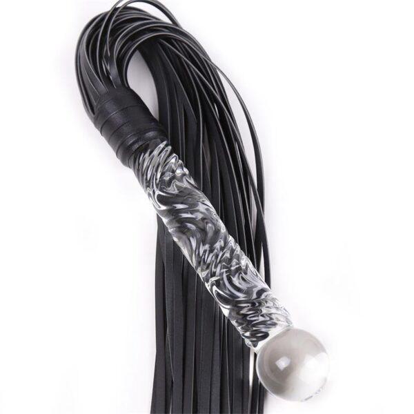 Flogger con Mango de Cristal 70 cm-LATETOBED BDSM LINE (LoveCherry) EAN: 8436615000869 - Imagen 4