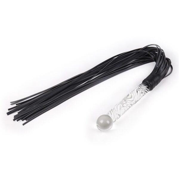 Flogger con Mango de Cristal 70 cm-LATETOBED BDSM LINE (LoveCherry) EAN: 8436615000869