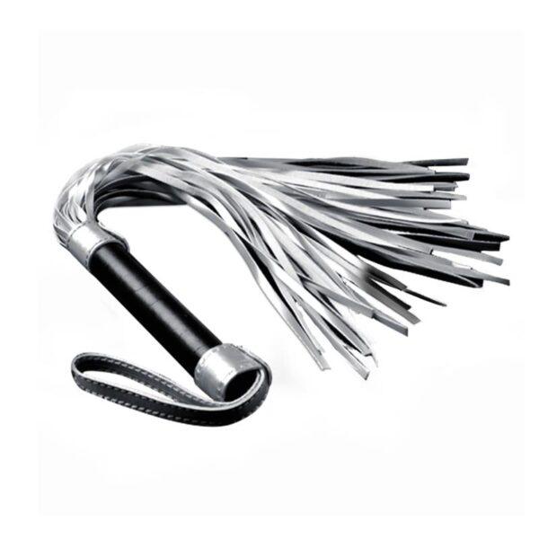 Flogger Cuero Sintético Plateado y Negro-LOVETOY (LoveCherry) EAN: 6970260900393