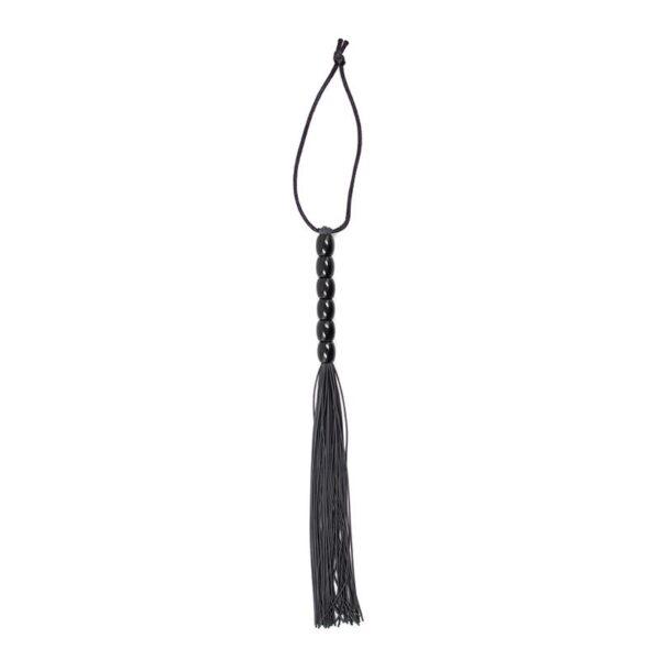 Flogger de Silicona con Mango con 6 Bolas 26 cm Negro-LATETOBED BDSM LINE (LoveCherry) EAN: 8436583793473 - Imagen 2