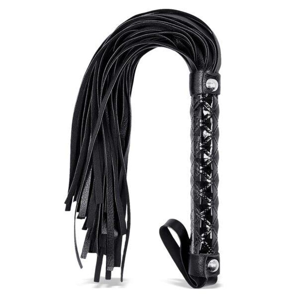 Flogger Sapphire Cuero Vegano-BLACK SAPPHIRE (LoveCherry) EAN: 8436583794920 - Imagen 2