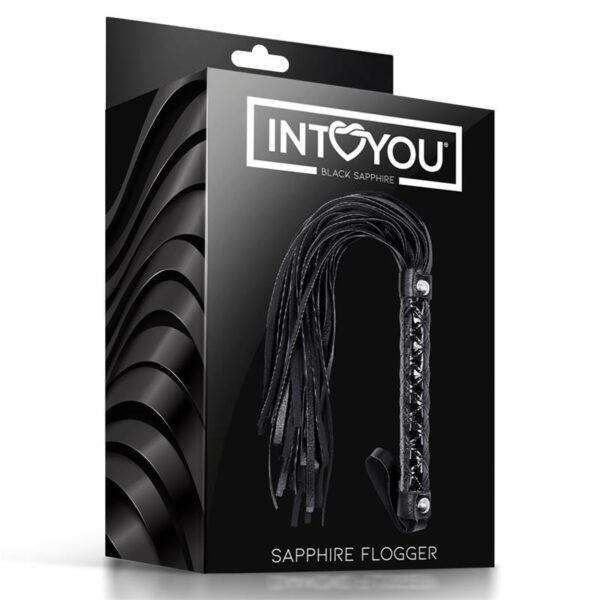 Flogger Sapphire Cuero Vegano-BLACK SAPPHIRE (LoveCherry) EAN: 8436583794920 - Imagen 5