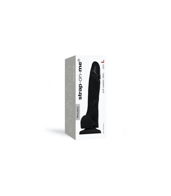 PENE REALÍSTICO SILICONA SUAVE NEGRO L-STRAP-ON-ME (Saint Sual) EAN: 3700436015834 - Imagen 3