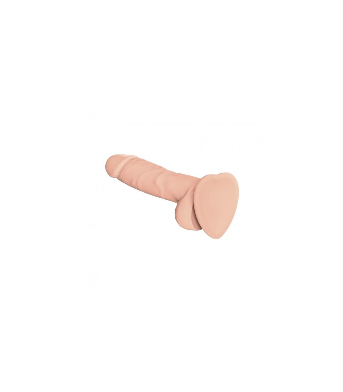 PENE REALÍSTICO SILICONA SUAVE VAINILLA M - Imagen 4
