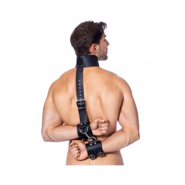 Ataduras Cuero Cuello y Manos M-L-BONDAGE PLAY (LoveCherry) EAN: 8718924230015