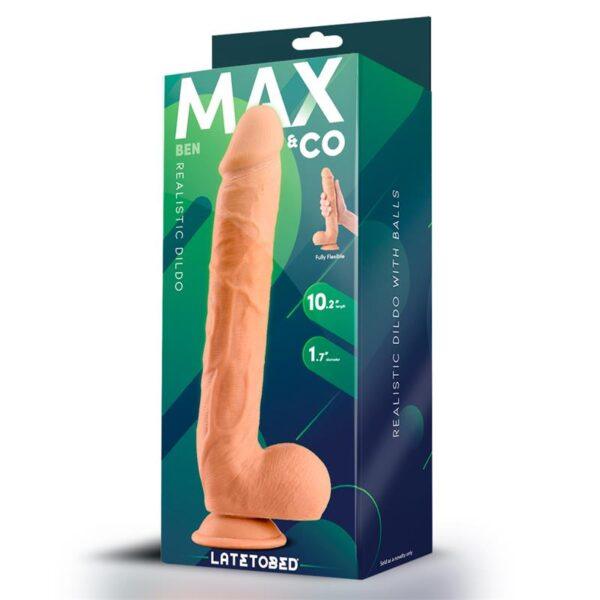 Ben Dildo Realista con Testículos 10.2 Natural-MAX & CO (LoveCherry) EAN: 8436583797174 - Imagen 4