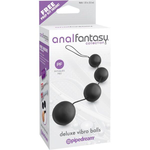 Bolas Anales Vibradoras Deluxe - Color Negro-ANAL FANTASY COLLECT. (LoveCherry) EAN: 603912332384 - Imagen 2