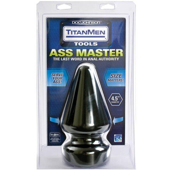 Butt Plug Ass Master 20 x 12 cm Negro-TITANMEN (Fun Distri) EAN: 782421911218 - Imagen 2