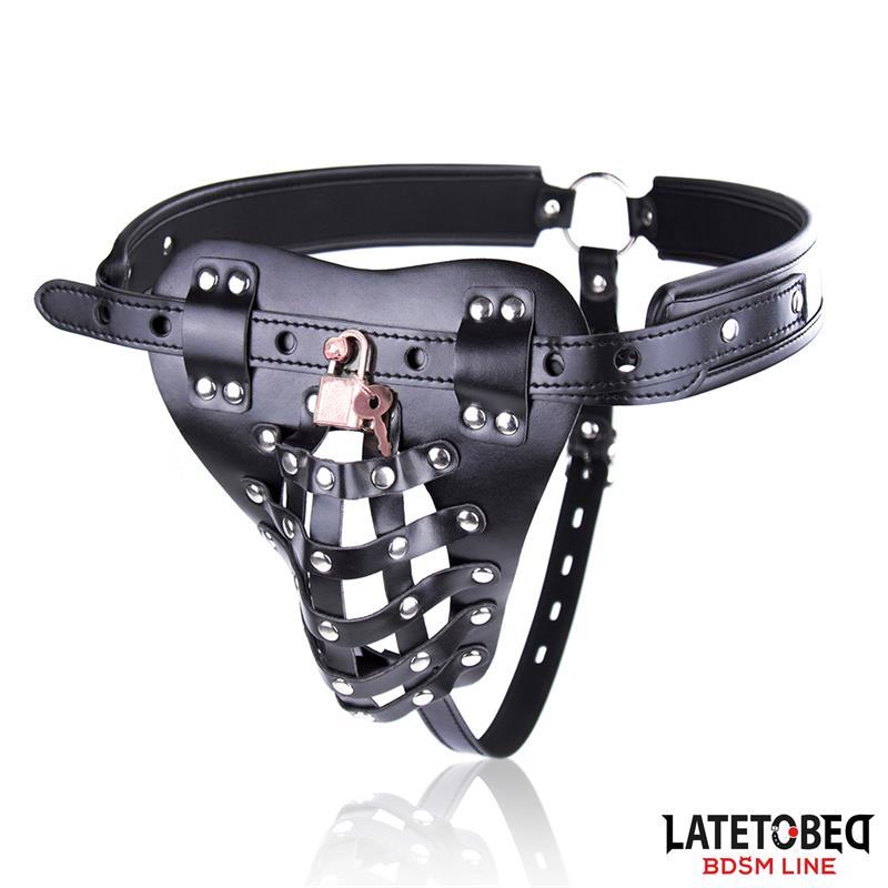 Cinturón de Castidad Masculino con Candado Ajustable-LATETOBED BDSM LINE (LoveCherry) EAN: 8436615001767.0