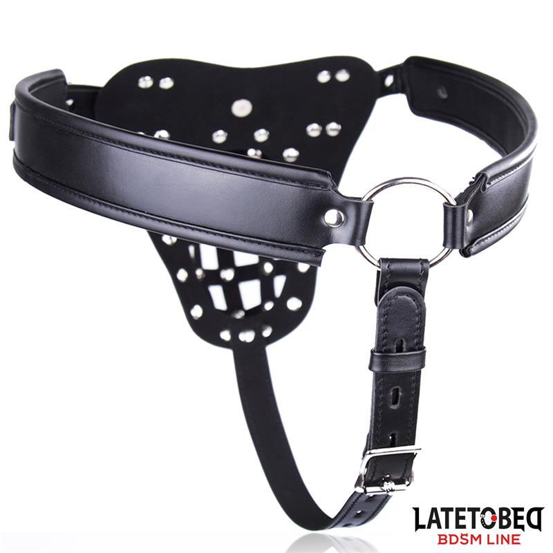 Cinturón de Castidad Masculino con Candado Ajustable-LATETOBED BDSM LINE (LoveCherry) EAN: 8436615001767.0 - Imagen 5