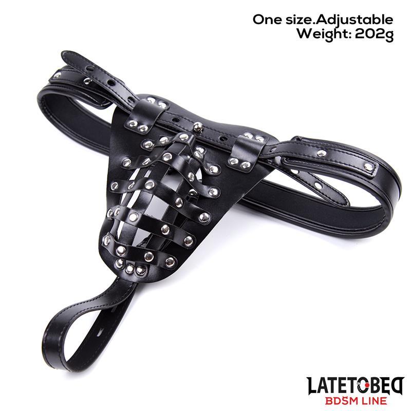 Cinturón de Castidad Masculino con Candado Ajustable-LATETOBED BDSM LINE (LoveCherry) EAN: 8436615001767.0 - Imagen 10