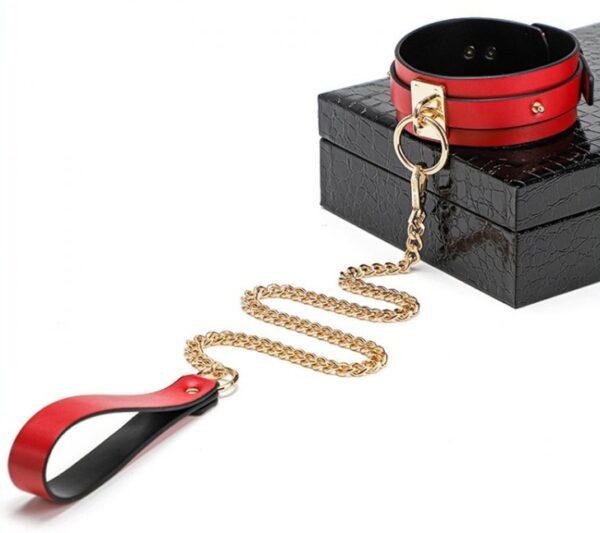 Set de lujo BDSM Negro-Rojo 8 Piezas-KinkHarness (Fun Distri) EAN: 3662811173044 - Imagen 8