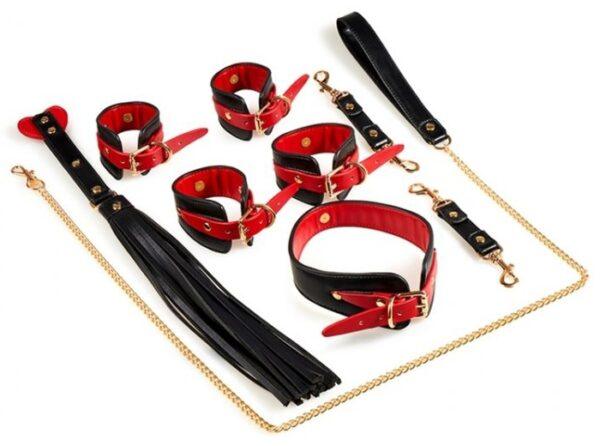 Naughty SM Bondage Set Negro-Rojo- (Fun Distri) EAN: 3662811252602