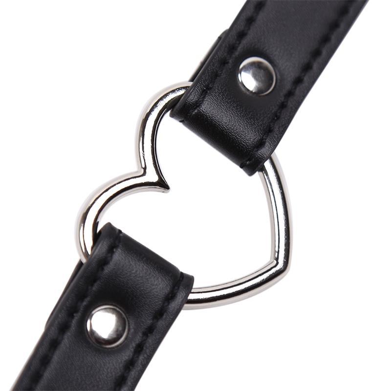 Collar con Aro en Forma de Corazón Ajustable 41,5 cm Negro-LATETOBED BDSM LINE (LoveCherry) EAN: 8436583794715.0 - Imagen 5
