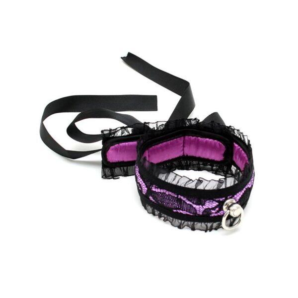 Collar de Satén Purpura-BONDAGE PLAY (LoveCherry) EAN: 8718924239353 - Imagen 2