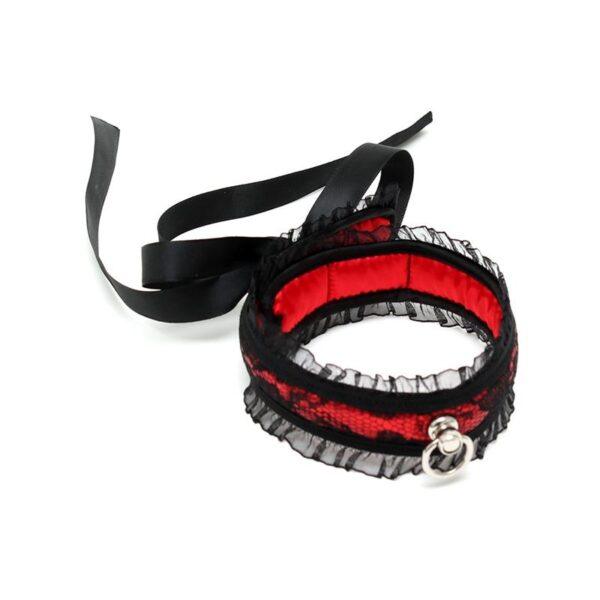 Collar de Saten Rojo-BONDAGE PLAY (LoveCherry) EAN: 8718924239346 - Imagen 2