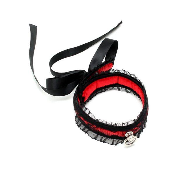 Collar de Saten Rojo-BONDAGE PLAY (LoveCherry) EAN: 8718924239346 - Imagen 3