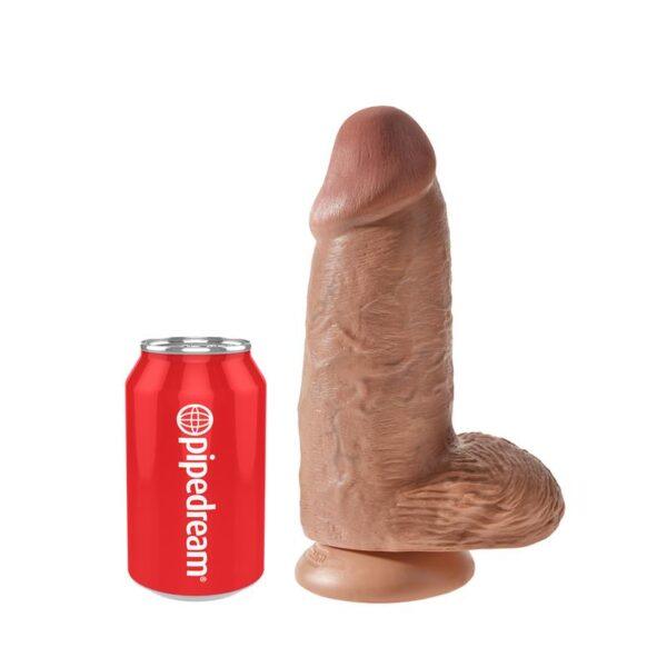 Dildo con Testículos 9 Chubby Bronceado-KING COCK (LoveCherry) EAN: 603912746570 - Imagen 3