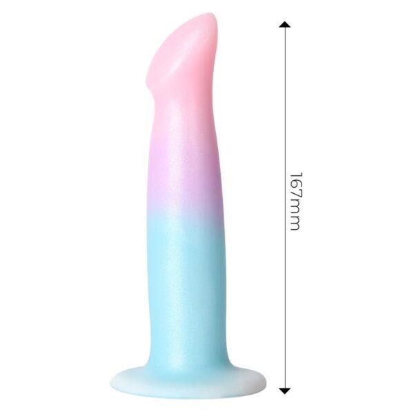 Dildo con Vibración y Ventosa Color Degradado 17 cm-DILDOX BY ENGILY ROSS (LoveCherry) EAN: 8436615002214 - Imagen 5