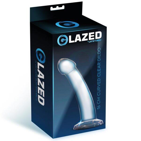 Dildo Curvado Material Cristalino 16 cm-GLAZED (LoveCherry) EAN: 8436583799734 - Imagen 2