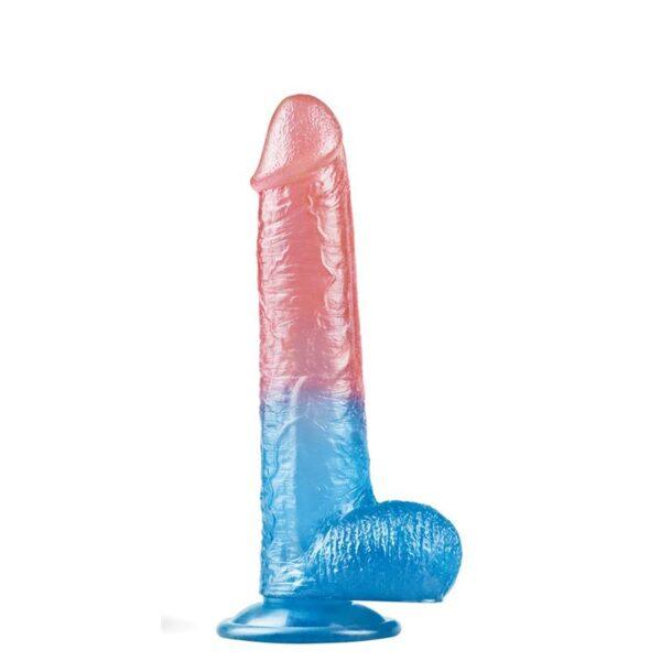 Dildo Dazzle Studsv 9 Rosa y Azul-LOVETOY (LoveCherry) EAN: 6970260908061