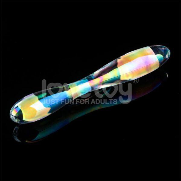 Dildo de Cristal que Brilla en la Oscuridad Twilight Gleam Double Delight-LOVETOY (LoveCherry) EAN: 6942063400752 - Imagen 2