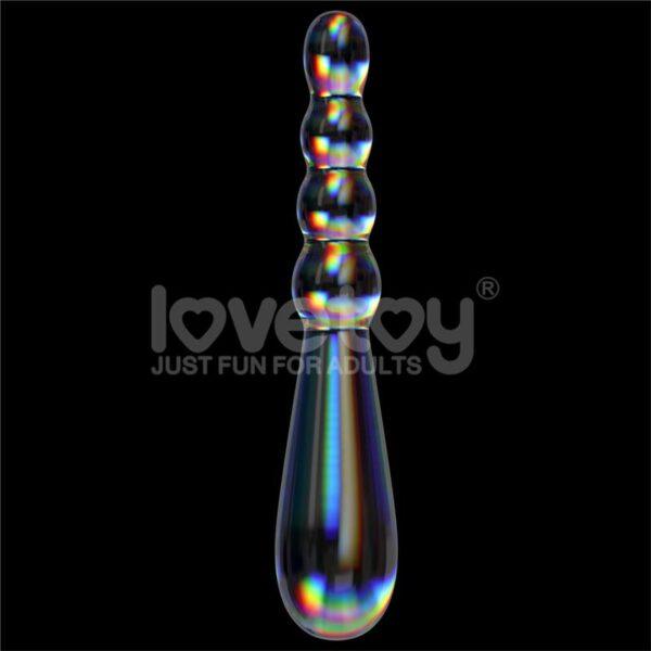 Dildo de Cristal que Brilla en la Oscuridad Twilight Gleam Rising Ripples-LOVETOY (LoveCherry) EAN: 6942063400738 - Imagen 2