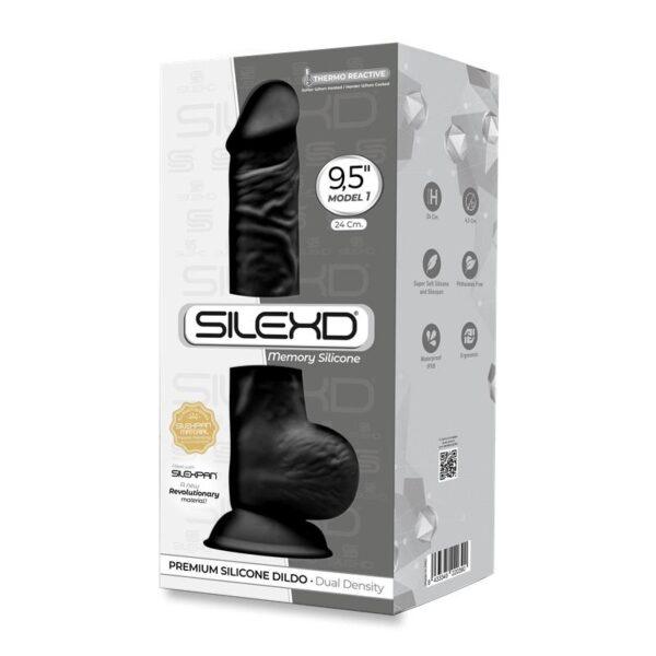 Dildo Dual Density Mod. 3 - 9.5 Negro-SILEXD (LoveCherry) EAN: 8433345220390