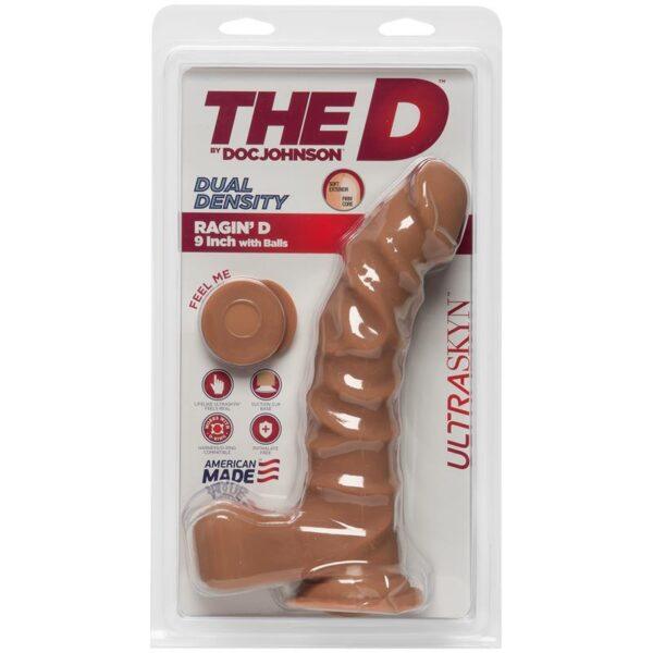 Dildo Dual Density RaginD con Testículos 9 Caramel-THE D BY DOC JOHNSON (LoveCherry) EAN: 782421058845 - Imagen 2