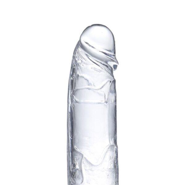 Dildo Realista con Testículos Material Cristalino 15,5 cm-GLAZED (LoveCherry) EAN: 8436583799680 - Imagen 5