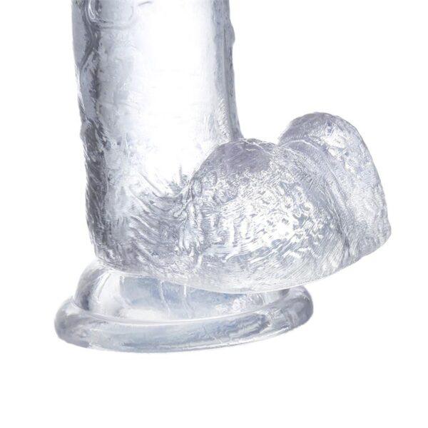 Dildo Realista con Testículos Material Cristalino 15,5 cm-GLAZED (LoveCherry) EAN: 8436583799680 - Imagen 6