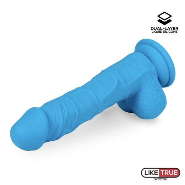 Dildo Realista Silicona Líquida Dual Layer 8 Azul-LIKETRUE (LoveCherry) EAN: 8436615004591 - Imagen 7