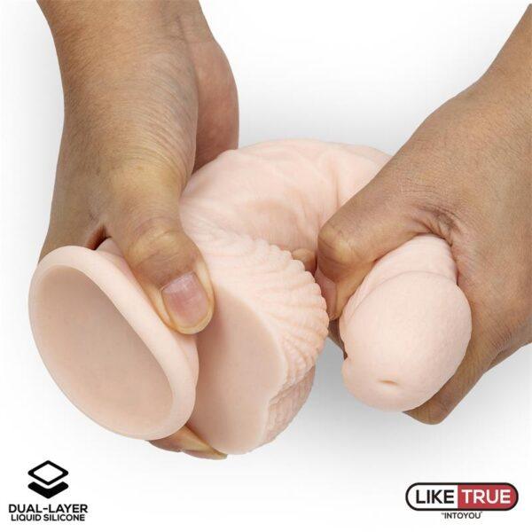 Dildo Realista Silicona Líquida Dual Layer 8.25 Blanco-LIKETRUE (LoveCherry) EAN: 8436615004614 - Imagen 6