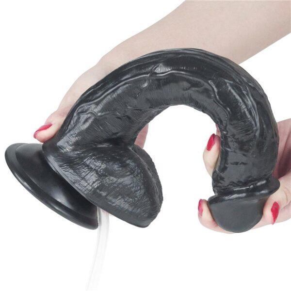 Dildo Squirting 11 Negro-LOVETOY (LoveCherry) EAN: 6970260909778 - Imagen 4